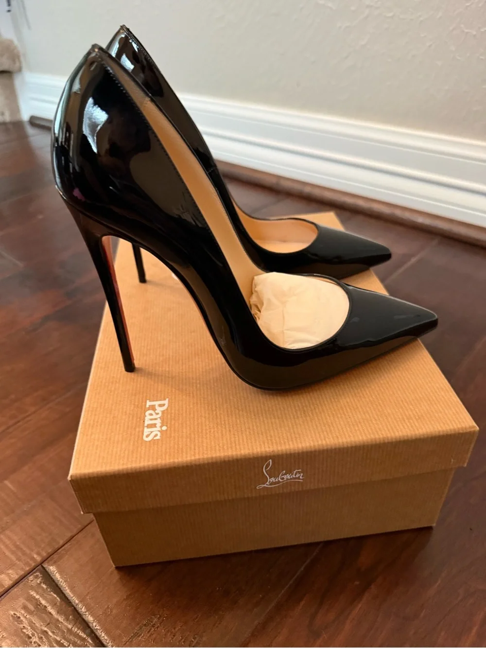 Christian Louboutin So Kate 120 Patent Black Pumps | NEW Never Worn